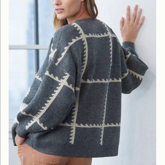 New Anthropologie Catherine Floral Shine Cardigan One Size #286 - Picture 2 of 5